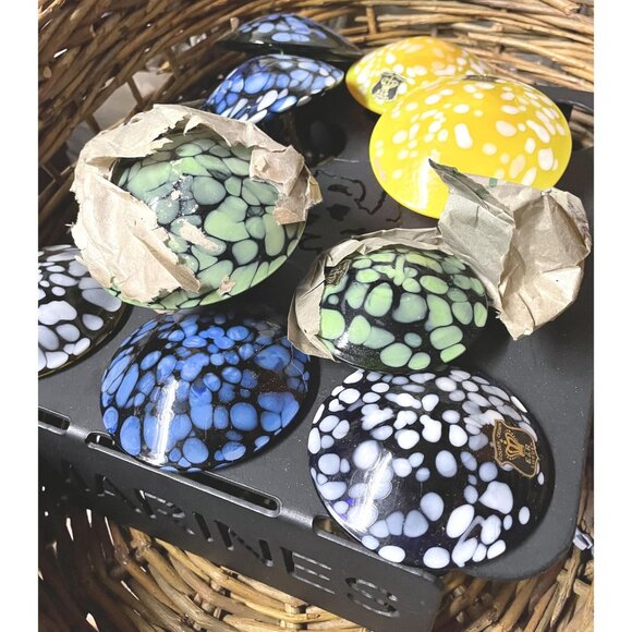 6 Bo Borgstrom Åseda Ebeling Reuss Blown Glass Mushrooms 3-6.5 Inch Reseller Lot - Picture 2 of 13